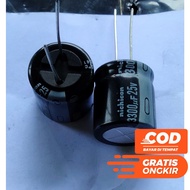 ELCO CAPACITOR ELKO 3300UF 3300 UF 3300 MICRO 25V 25 VOLT