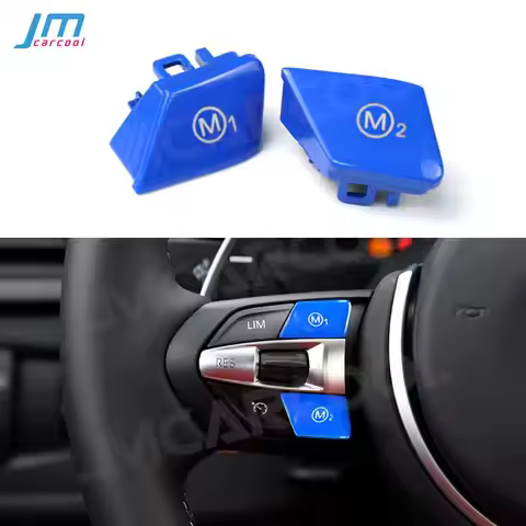 Car Sport Steering Wheel M1 M2 Switch Replace Button Covers For BMW M3 M4 M5 M6 X5M X6M F80 F82 F83 
