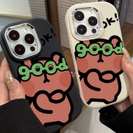 Funny Sunglasses and Kitten Phone Case Compatible for IPhone 7 8 Plus 11 13 12 14 15 Pro Max XR X XS Max SE 2020 Large Hole Frame Silicone Soft Case All Inclusive