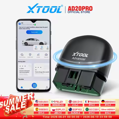 XTOOL Advancer AD20PRO OBD2 Bluetooth Scanner Full System Car Diagnostic Tool obd2 Scanner Oil Reset