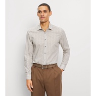 OLYMP Level Five Shirt เสื้อเชิ้ตชาย สีน้ำตาล ทรงพอดีตัว ยืดหยุ่นได้ดี รีดง่าย SPRI25 เสื้อทำงาน  เส