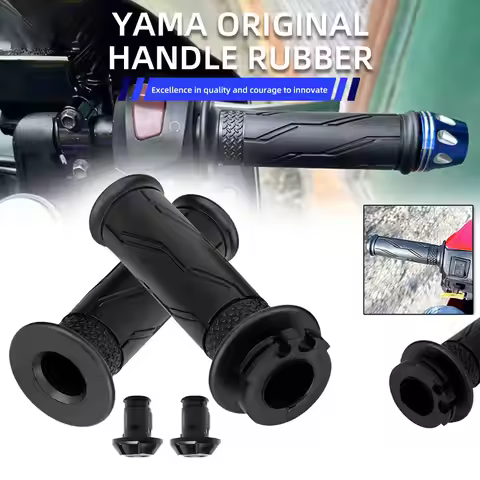 2Pcs Left and Right Throttle Tube Hand Grips Rubber For Yamaha YZF-R6 YZF R1 R6 R1S R1M #2C0-26240-0