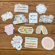 Bible Verse or Faith inspired cute Sticker biblical phrase stickers bible verse sticker