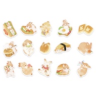 30pcs Bunny Sasaki Stickers Retro Japanese Cartoon Cute Rabbits Stationery Decorative Stickers.Suitable for Photo Albums Diaries Cups Laptops Mobile Phones Scrapbooks