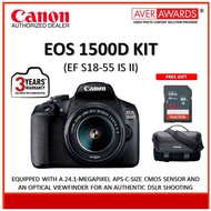 Canon EOS 1500D (EF S18-55 IS II) KIT DSLR CAMERA - Canon Malaysia Warranty ( 3 Years )