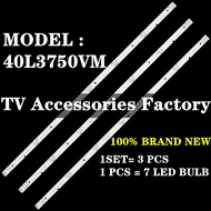 NEW 3 PCS 40"LED TV Backlight MS-L1717 40L3750VM 40L48504B 40L4750A Light Bar RF-AZ400E30-0701s-11A1