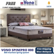 [FREE DELIVERY+ FREE VONO Pillow 2pcs+FREE Mattress Protector] VONO SpinePro 800 Mattress/UltraLumbar Support