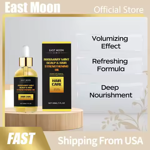 East Moon Rosemary Hair Essential Oil Repair Damaged Deep Nourish Prevent Baldness Strengthen Roots 