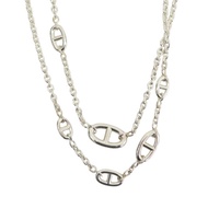 925純銀 Farandole 豬鼻子長鏈項鍊【HERMES 愛馬仕】 H104569B