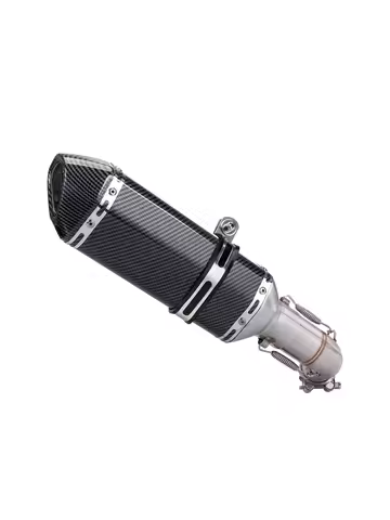 For Suzuki DR250 DR300 HJ300 DR 250 / 300 Escape Motorcycle Exhaust System 51MM Middie Link Pipe Wit