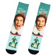 Bioworld Elf The Movie Buddy Son Of A Nutcracker Sublimation Mid-Calf Crew Socks