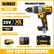 DEWALT DCD996 20V Brushless Hammer Drill Set 2x6.0Ah Battery Fast Charger Waterproof Case Kuala Lump