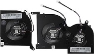 CPU+GPU Cooling Fan Replacement for MSI Stealth GS66 WS66 MS-16V4 P/N: 16V4-G-CW 16V5-CPU BS5005HS-U