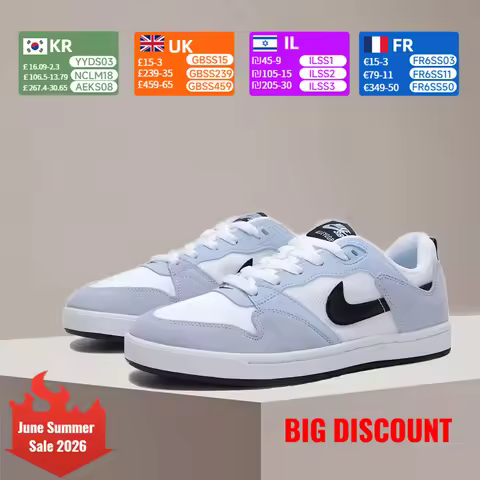 Nike SB Alleyoop Suede Low-Top Fashionable Versatile Slip-Resistant Durable Skate Shoes Unisex Black