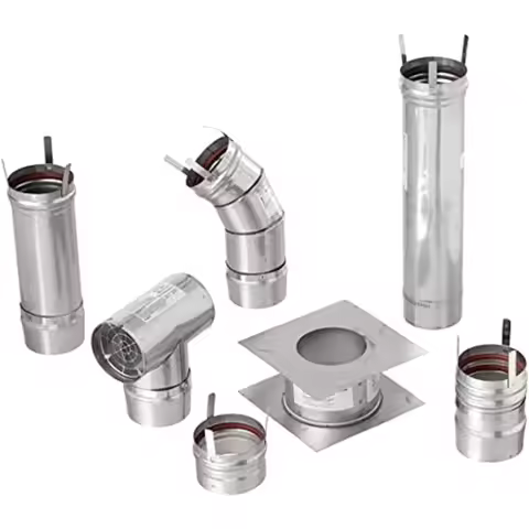 Mr. 4 inch Stainless Steel Horizontal Vent Kit for Big Maxx MHU50 and MHU80 Unit , One Size, Metal