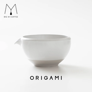 Big m x ORIGAMI Katakuchi Matcha Bowl Pour โอริกามิ ถ้วยชงชา ถ้วยมัทฉะ ชามชงชา ชามชาเขียว