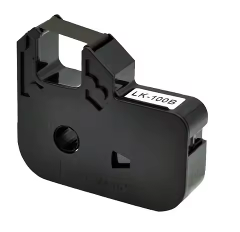 2x Ribbon Printer L-Mark LK-320 330 340 340p 340U LK340A Lk-100b Black Label Tape Cassette 12mmx80m