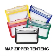 Plastic Zipper Folder, Carry Folder, Color Folder, Button Folder, Office Mesh Folder School/, Size F