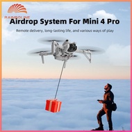 (rain)  For DJI Mini 4 Pro Drone Airdrop Thrower System USB Charging Payload Delivery Thrower Drone 