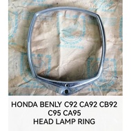 HONDA C92 CA92 CB92 C95 CA95 NOS GENUINE HEAD LAMP RING MADE IN JAPAN