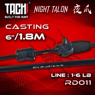 Joran UL 1-6LB Singlehand TACHI NIGHT TALON Kolam Solid Carbon 1.5-1.98m Ultralight Rod Freshwater S