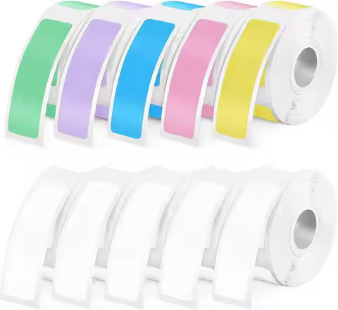 1Roll P12 P15 Thermal Label Sticker 12mm*40mm tape Compatible Phomemo D30 Q30 Marklife P11 P50 L12 D