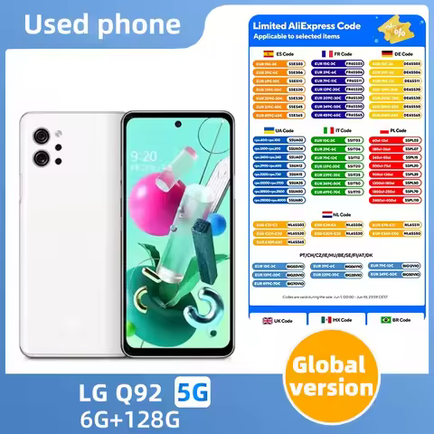 LG Q92 4g/5g SmartPhone Snapdragon 765g 6.7inch LCD Screen 4000mAh 48MP+32MP Camera Google System Us