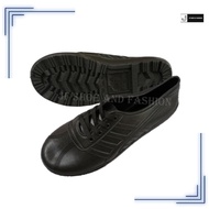 Cap Gajah Rubber Shoes | Kasut Getah Hitam Bertali 299