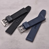 Professional Bullet Shape FKM Rubber Diving Watch Strap Waterproof Durable HAISCH Watchbands Quick R