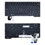 คีย์บอร์ดโน้ตบุ๊ก Thinkpad T14 GEN3 GEN4 P14s L14 Gen3 GEN4 ใหม่พร้อมฟังก์ชันมีนิ้วและมีฟังก์ชันสื่อ