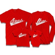 promosi family set t shirt sedondon  HOT SALE