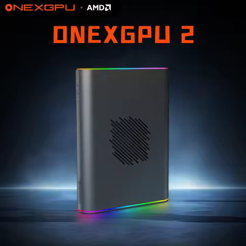 Onexplayer EGpu Onexgpu 2 Ultimate eGPU with AMD Radeon RX 7800M Oculink USB4.0 Thunderbolt RGB Ligh