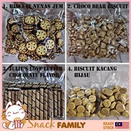 (Timbang) Biscuit Nenas Jem/ Choco Bear Biscuit / Julie's Love Letters Chocolate/ Biscuit Kacang Hij