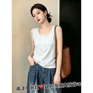 SEP04 079 45-65Kgs Lace Trim Tank Top