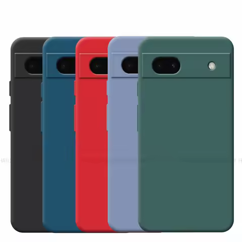 For Google Pixel 6A Case Google Pixel 6A 6 Pro Cover Original Shockproof Liquid Silicone TPU Phone B