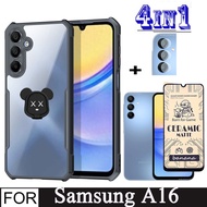 Samsung A16 5G Shockproof Phone Case for Samsung A05 A15 A05S Camera Lens Ceramic Tempered Glass Scr
