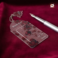 [ADP] Gothic Blood Rose Acrylic Photocard Holder with Keychain for Kpop Idol Fans VN