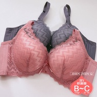 MIT Size Zero Kaiwo Soft Steel Ring Underwear [B/C 32~40] 27911 Beautiful Back Lace Deep V Big Breas