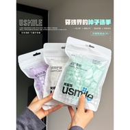 200 Sticks PackUs usmile Dental Floss Double Floss Floss Stick Ultra-Fine Safe Teeth Fresh Mint Fami