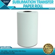 8.2inches Quaff Sublimation Paper Roll 100gsm Sublimation Transfer Paper 100meters