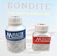 BONDITE Fibreglass Repair Kit for Car Bumper and any Fibreglass Surface