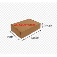 CRAFT PAPER BOX, PACKING BOX, COURIER BOX SIZE L= 20 CM x W = 11 CM x H = 3 CM