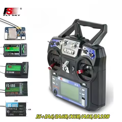 FLYSKY FS-i6 I6 2.4G 6CH AFHDS 2A Radio Transmitter with FS-iA6 / IA6B / A8S / X6B / IA10B Receiver