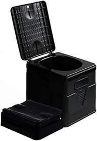 Simple Toilet, Portable Toilet, Load Capacity 330.7 lbs (150 kg), Emergency Toilet, Folding Disaster