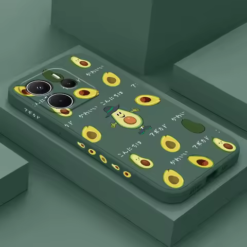 Fat Avocado Phone Case For Xiaomi Redmi Note 14 13 12 12S 11 11S 10 10S 15 15C 14C Pro Plus 4G 5G Li