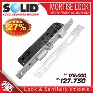Lockcase SOLID Aluminum LC 516 AL 30MM US32D Mortise Lock Aluminum, Swing Lock Body US32D