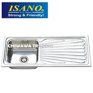 ISANO B1820 Stainless Steel Kitchen Sink Bowl Basin Drainer