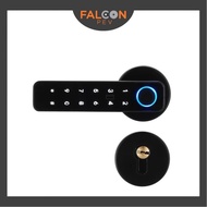 Falcon Smart Door Lock Remote Unlock Biometric Fingerprint Handle Keyless HDB Main Door Smart Home Security Apartment