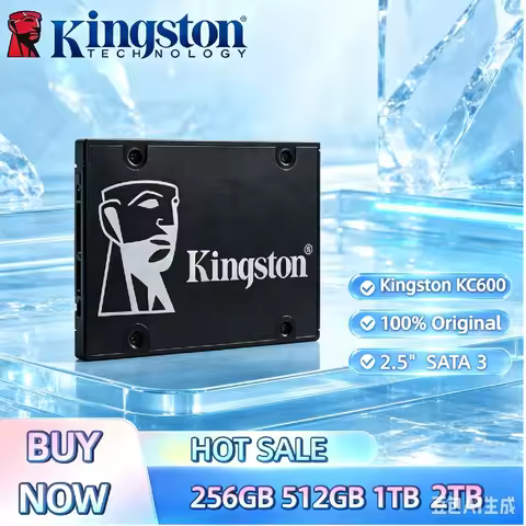 Kingston SATA 3 2.5" Internal SSD KC600 256GB 512GB 1TB 2TB Solid State Drive Replacement HDD For De