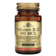 Solgar, Vitamin B12, 100 / 500 mcg, 100 Tablets